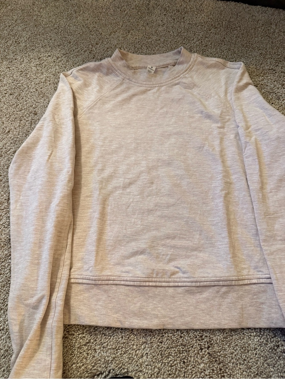 lululemon athletica Crewneck Sweatshirt in Light Taupe Heather